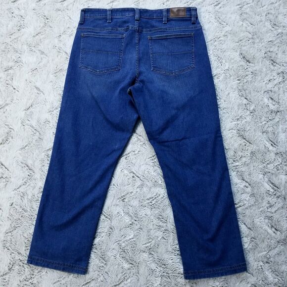 Kirkland Signature Jeans Mens Size 36x29 Blue Regular Straight Dark Wash Denim - Picture 2 of 10